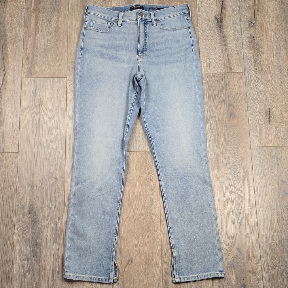 Banana Republic Light Wash High Rise Slim Denim Blue Jeans, Size 30 Long